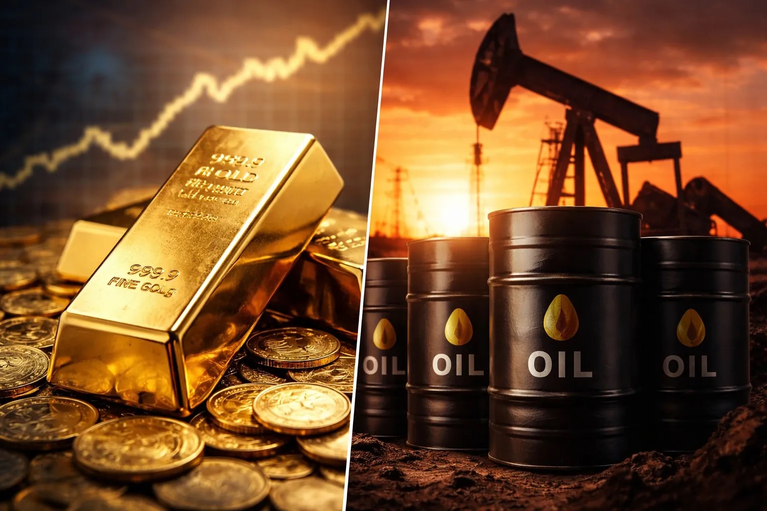 Цены на золото против нефти в 2026 году: последствия для инвесторов на фоне ближневосточной войны.